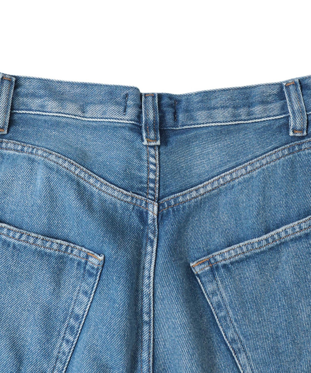 1er Arrondissement ＜AGOLDE （エーゴールドイー）＞"ROUNDED BAGGY"デニムパンツ ブルー