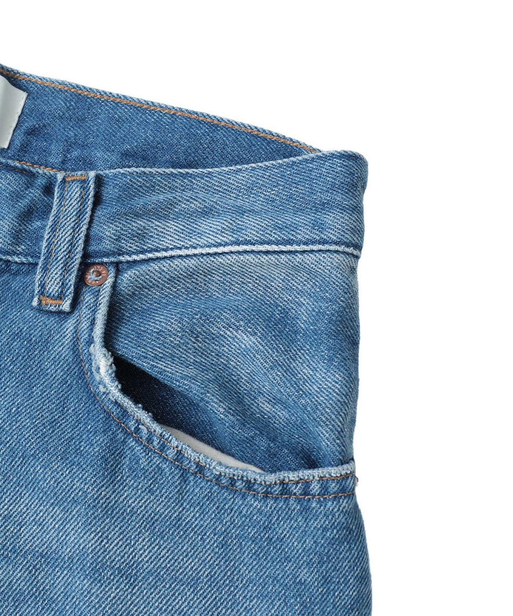 1er Arrondissement ＜AGOLDE （エーゴールドイー）＞"ROUNDED BAGGY"デニムパンツ ブルー