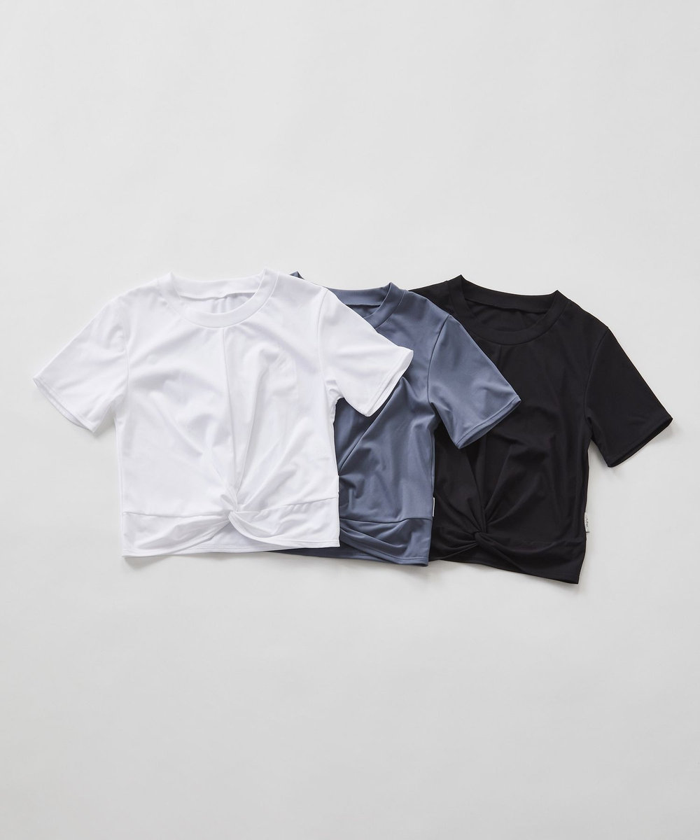 Julier アクティブフローコンパクトTシャツ/UVカット・吸汗速乾・ハイストレッチ ホワイト