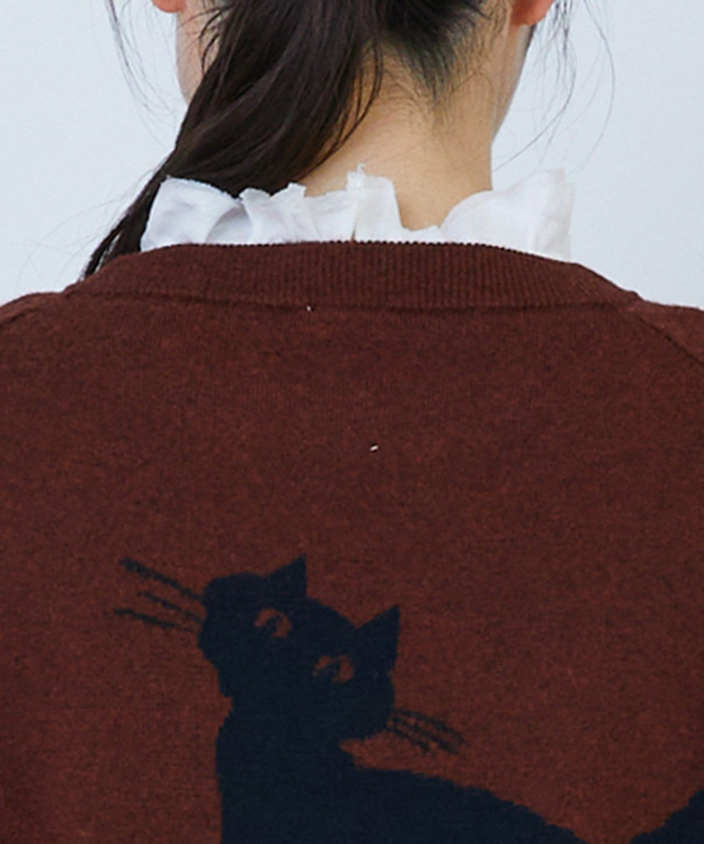 LOISIR アーティストコラボ：LOISIR×TORANEKOBONBONインターシャニットプルオーバー レッド系その他