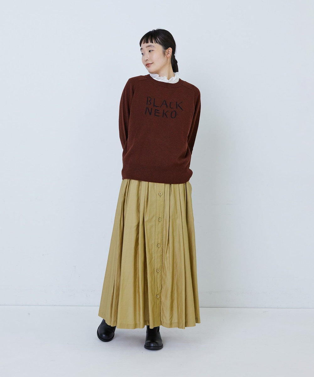 LOISIR アーティストコラボ：LOISIR×TORANEKOBONBONインターシャニットプルオーバー レッド系その他