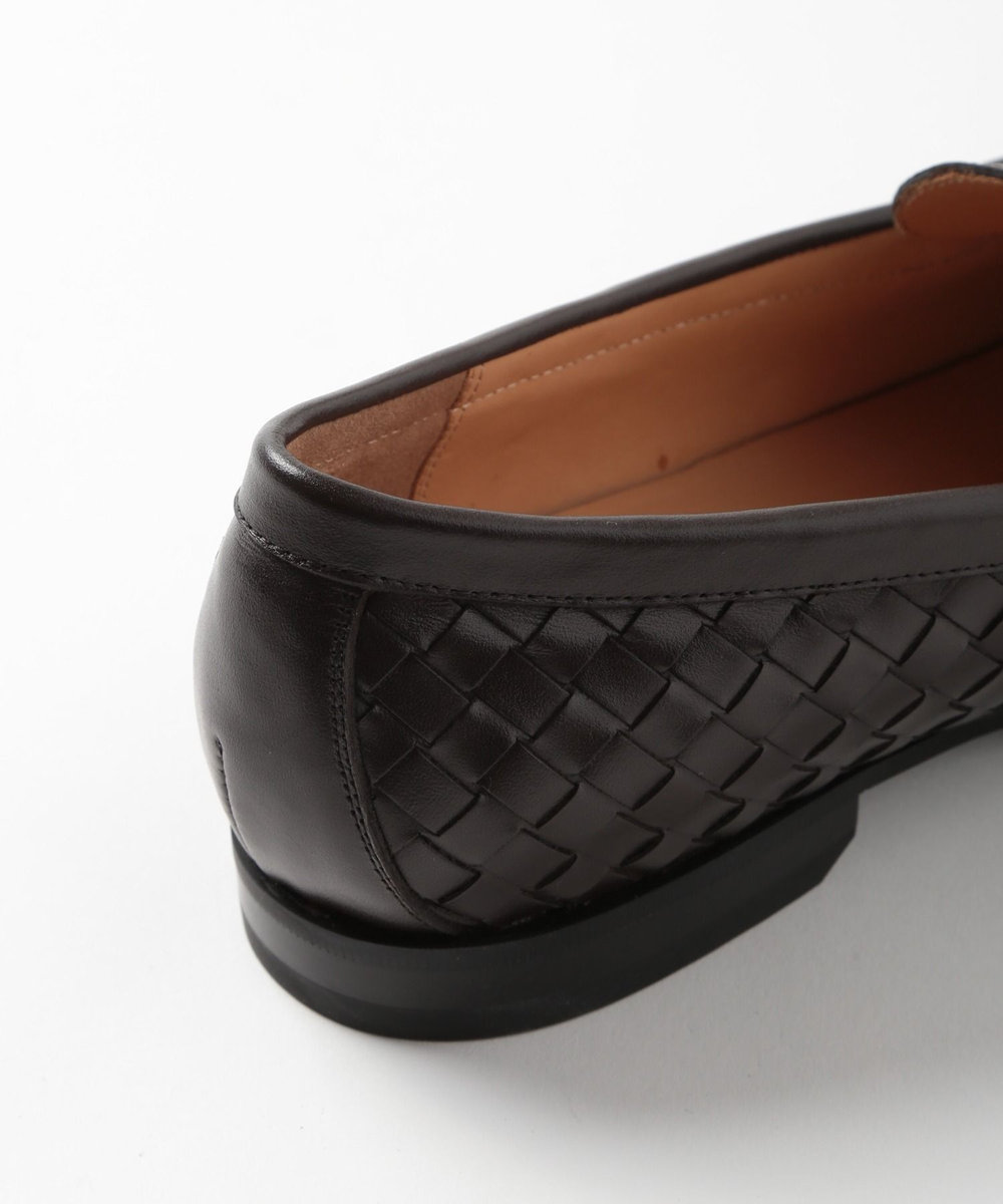 MEN'S BIGI メッシュレザー ビットローファー ダークブラウン