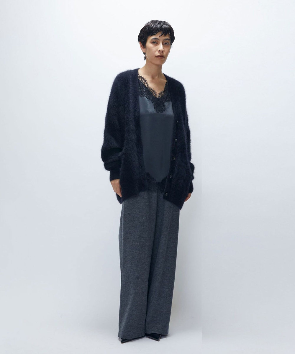 1er Arrondissement 【リニューアル】FOXカシミアカーディガン ブラック
