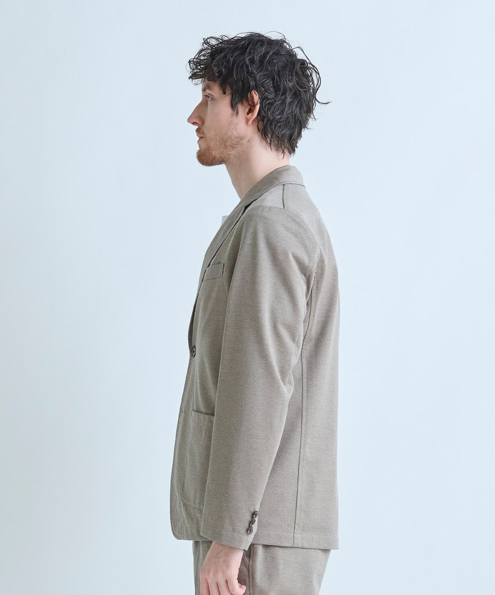 MEN'S BIGI Begin6月号掲載【COVEROSS W/カバロスダブル】別注 リカバリーセットアップジャケット＜血行促進/抗酸化作用/遠赤外線効果/ストレッチ＞ ベージュ