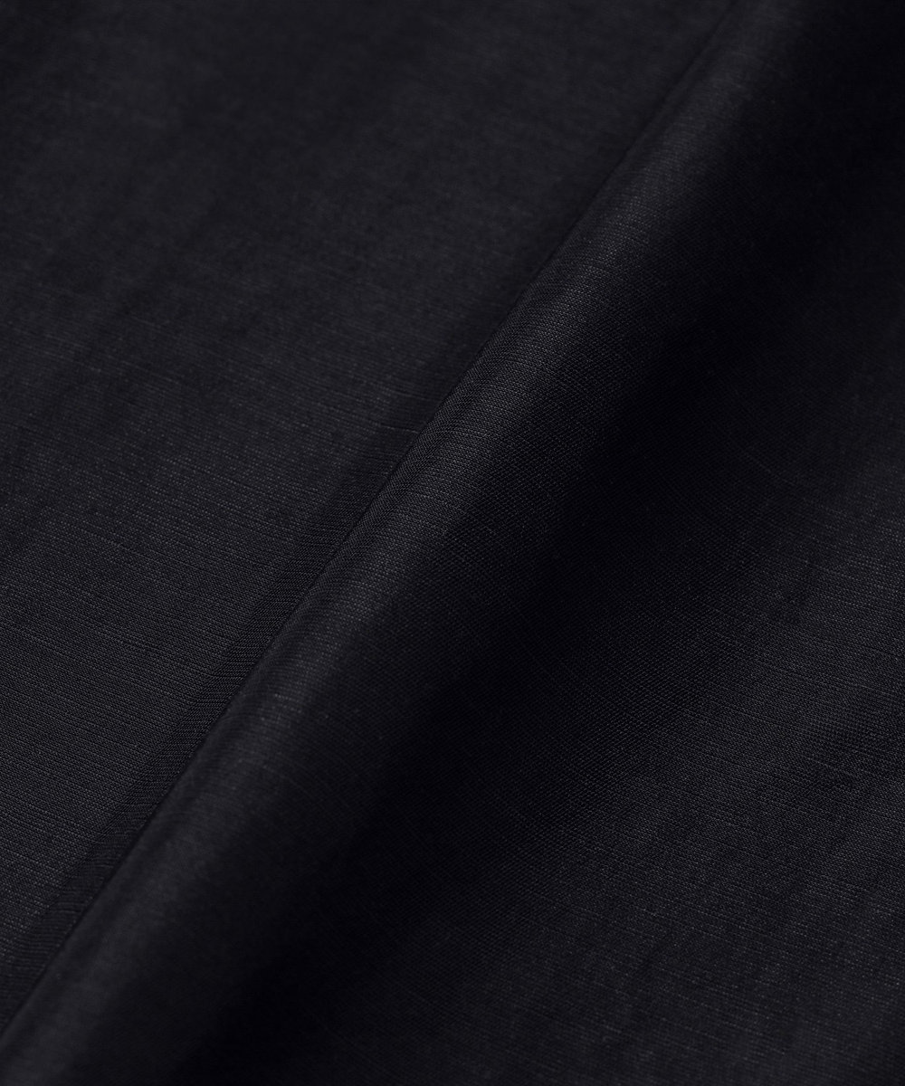 DÉPAREILLÉ TRIACETATE LINEN NO COLLAR JACKET / トリアセテートリネンノーカラージャケット ネイビー