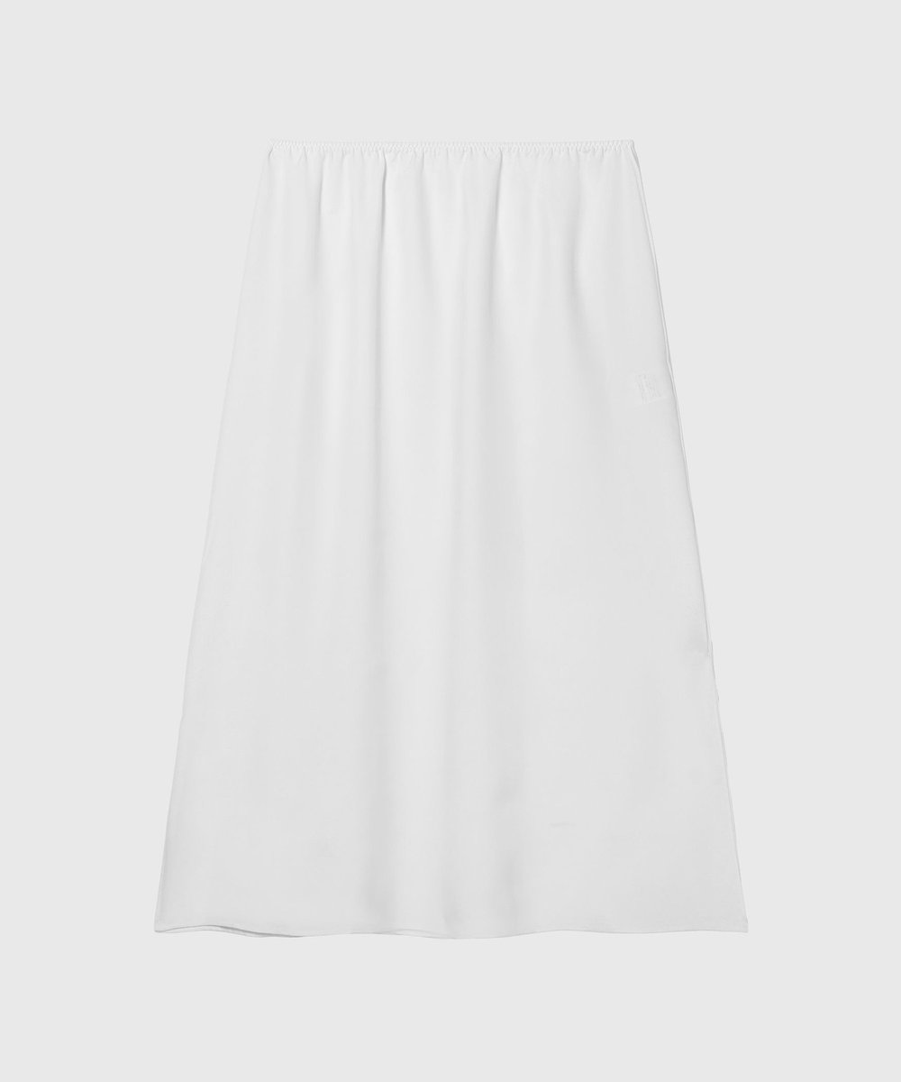 DÉPAREILLÉ TYPEWRITER TUCK SKIRT / タイプライタータックスカート オフホワイト