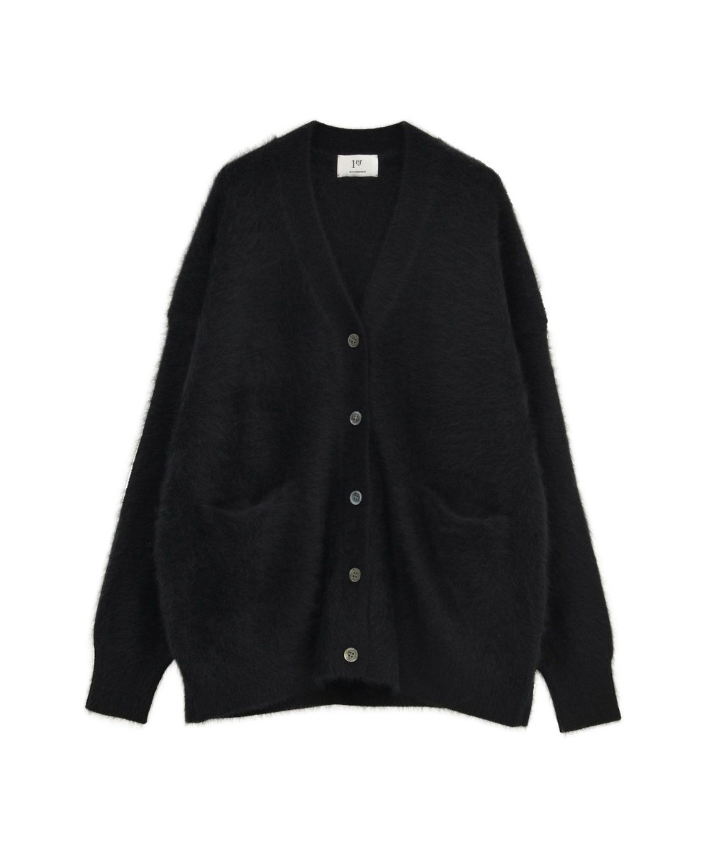 1er Arrondissement 【リニューアル】FOXカシミアカーディガン ブラック
