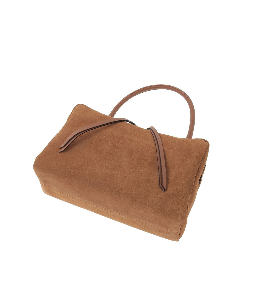 1er Arrondissement ＜LORISTELLA/ロリステッラ＞スエードショルダーバッグ キャメル