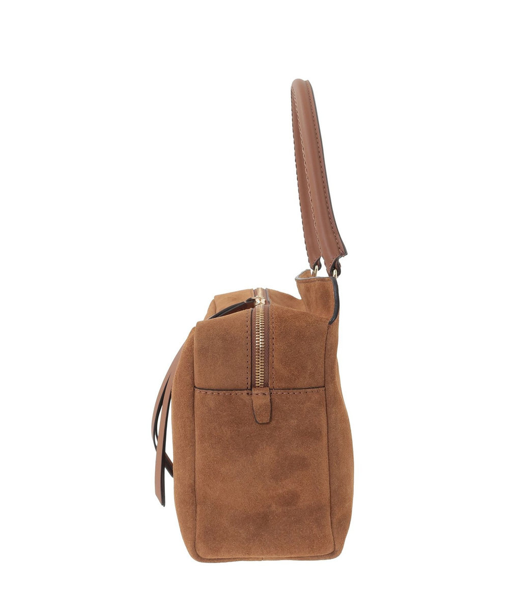 1er Arrondissement ＜LORISTELLA/ロリステッラ＞スエードショルダーバッグ キャメル