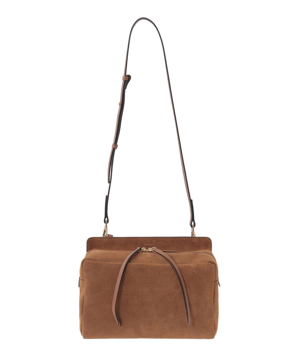 1er Arrondissement ＜LORISTELLA/ロリステッラ＞スエードショルダーバッグ キャメル