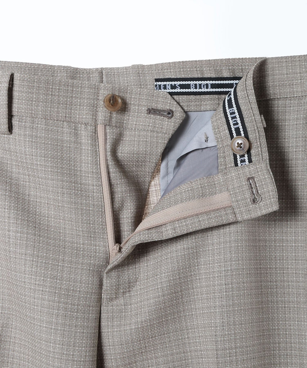 MEN'S BIGI ミックスヤーン/ホップサックスラックス ベージュ