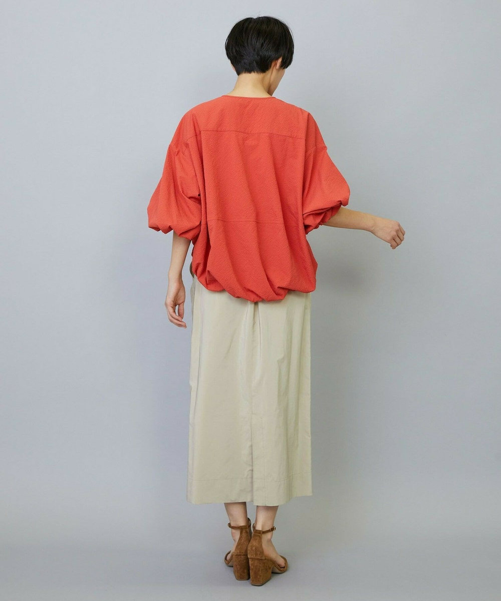 MOGA ポリナイロンタフタロングスカート ベージュ