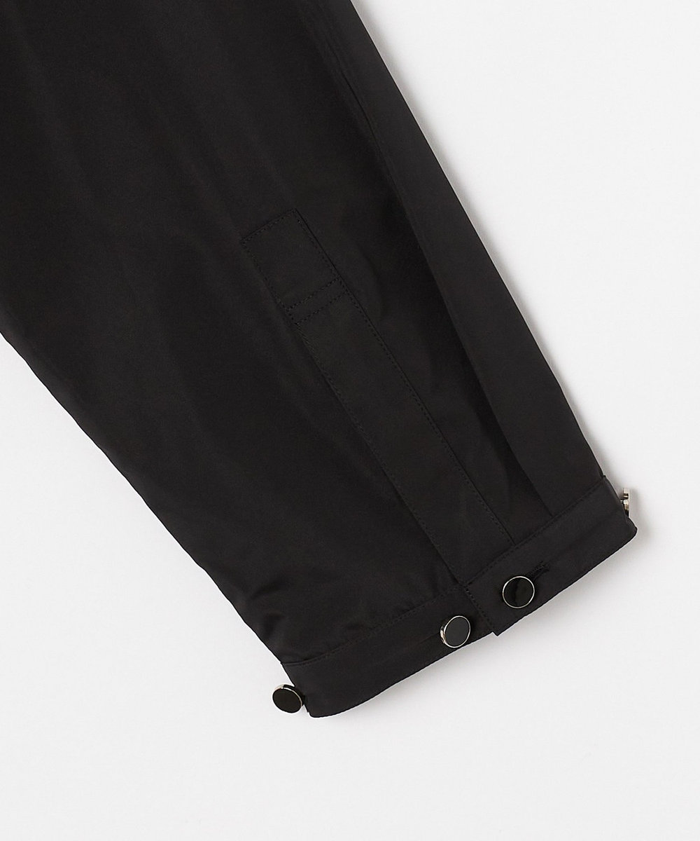L'EQUIPE COUTURIER シルク混タフタ＆コットンシャツ ブラック