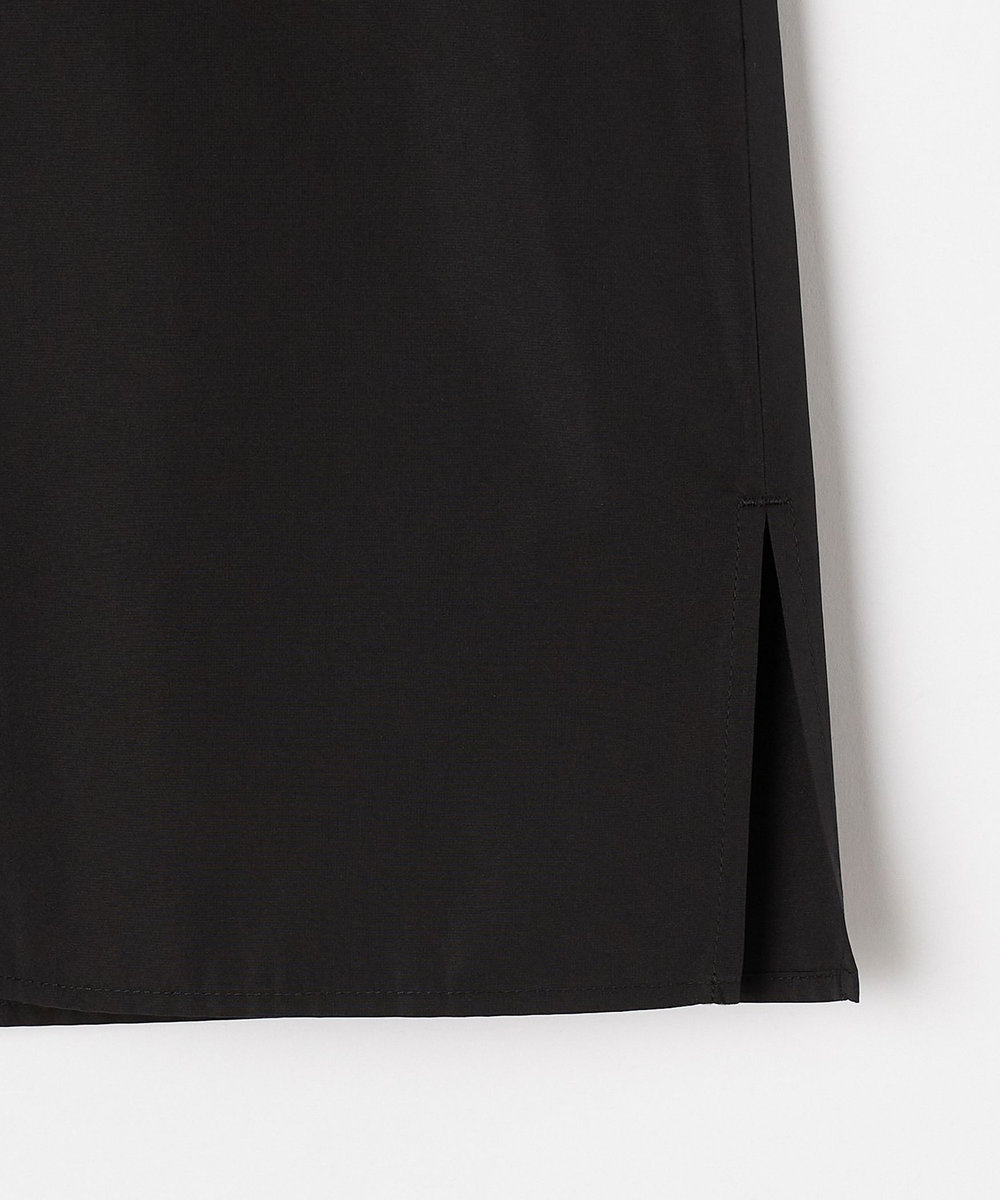 L'EQUIPE COUTURIER シルク混タフタ＆コットンシャツ ブラック