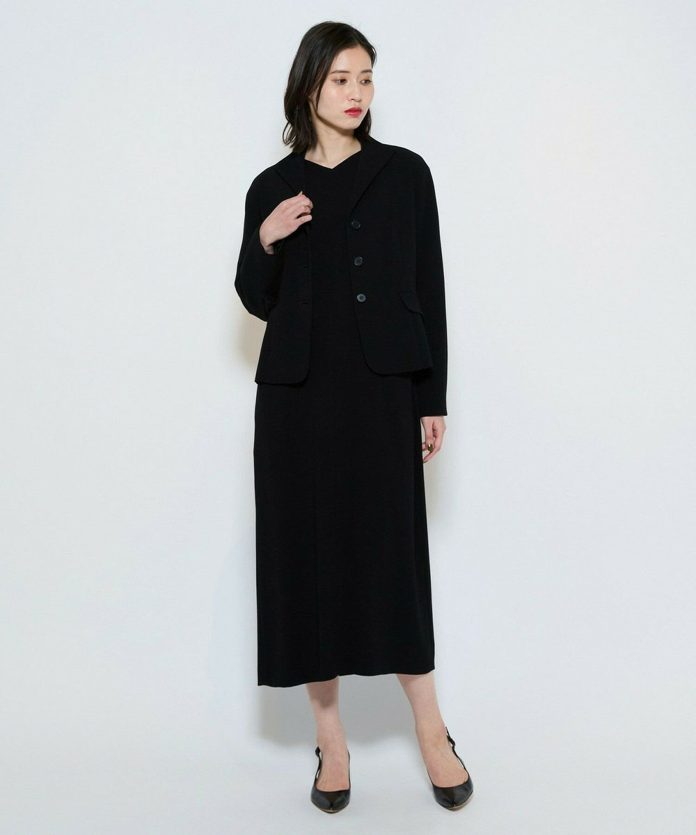 L'EQUIPE バックサテンドルマンスリーブジャケット＜現行素材＞ ブラック