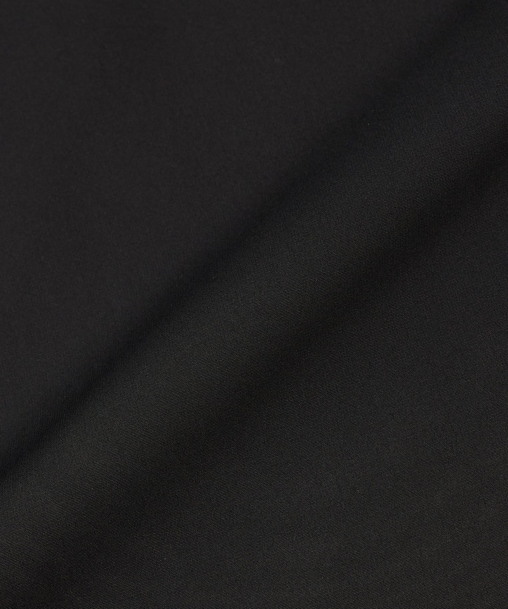 L'EQUIPE COUTURIER シルク混タフタ＆コットンシャツ ブラック