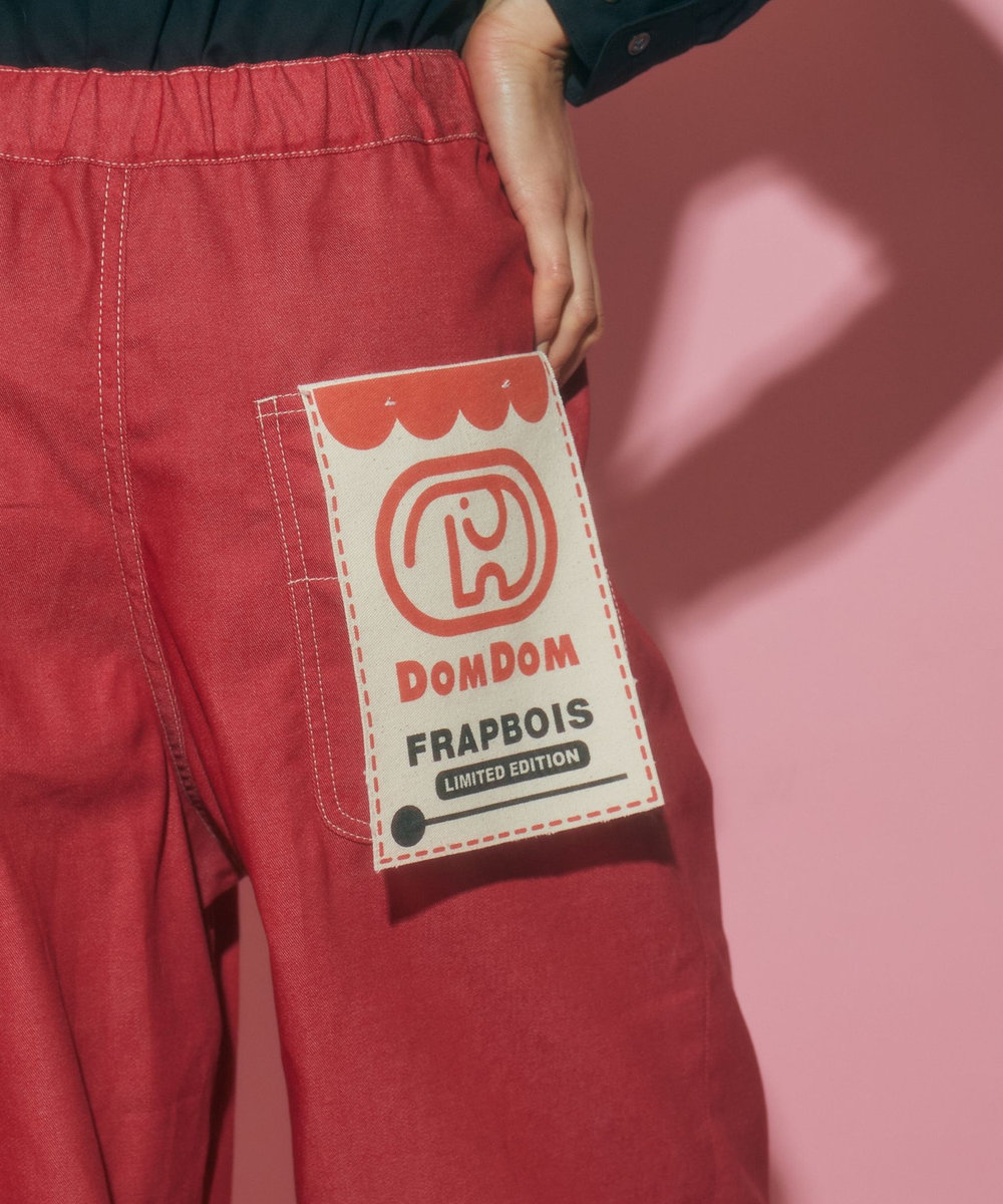 FRAPBOIS シェフパンツ（DOMDOMコラボ） レッド