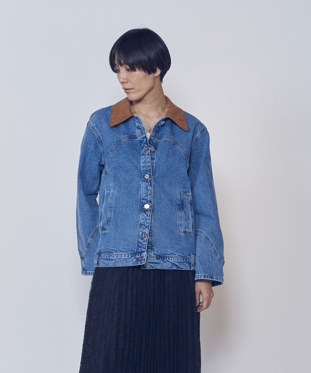 1er Arrondissement ＜BAUN UND PFERDGARTEN（バウムウンドヘルガーデン）＞デニムジャケット ブルー