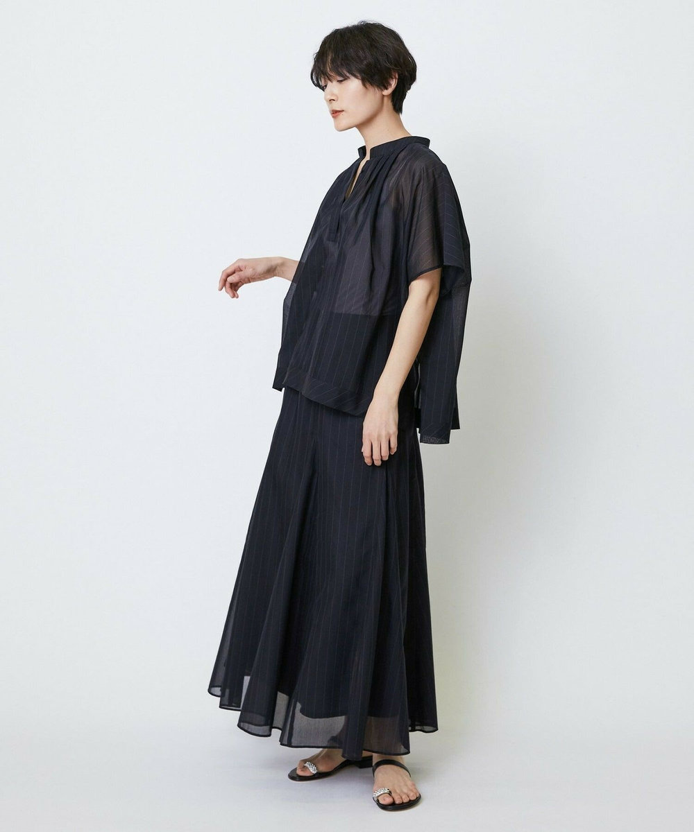 feerique feerique 強撚TCボイルシアーローンブラウス ブラック