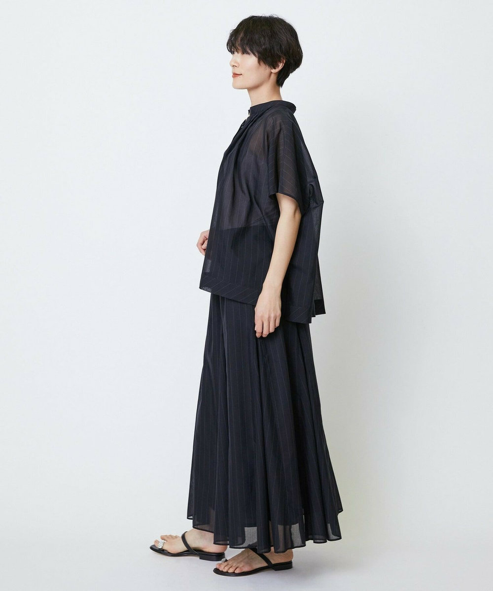 feerique feerique 強撚TCボイルシアーローンブラウス ブラック