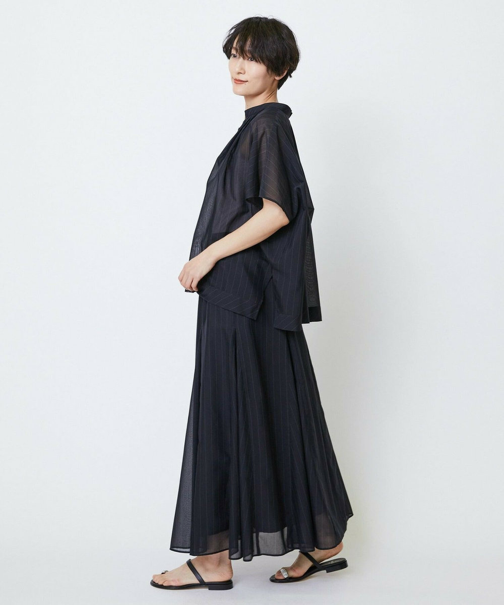 feerique feerique 強撚TCボイルシアーローンブラウス ブラック