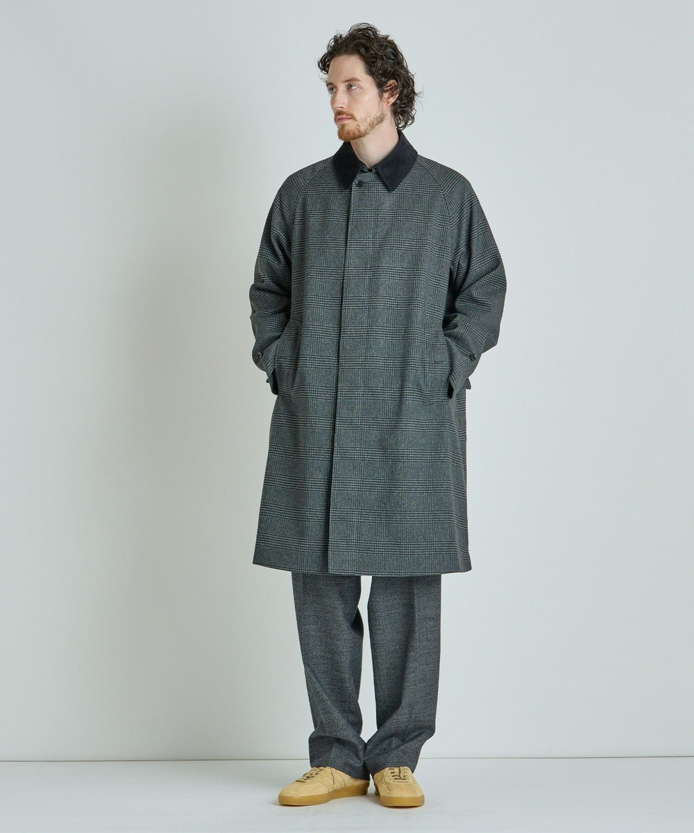 MEN'S BIGI ラグランスリーブコート チャコールグレー