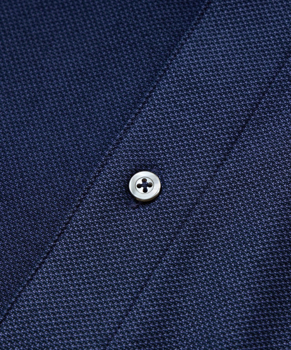 MEN'S BIGI 【ACTIVE TAILOR】アルビニコーコランカノコドレスシャツ ネイビー