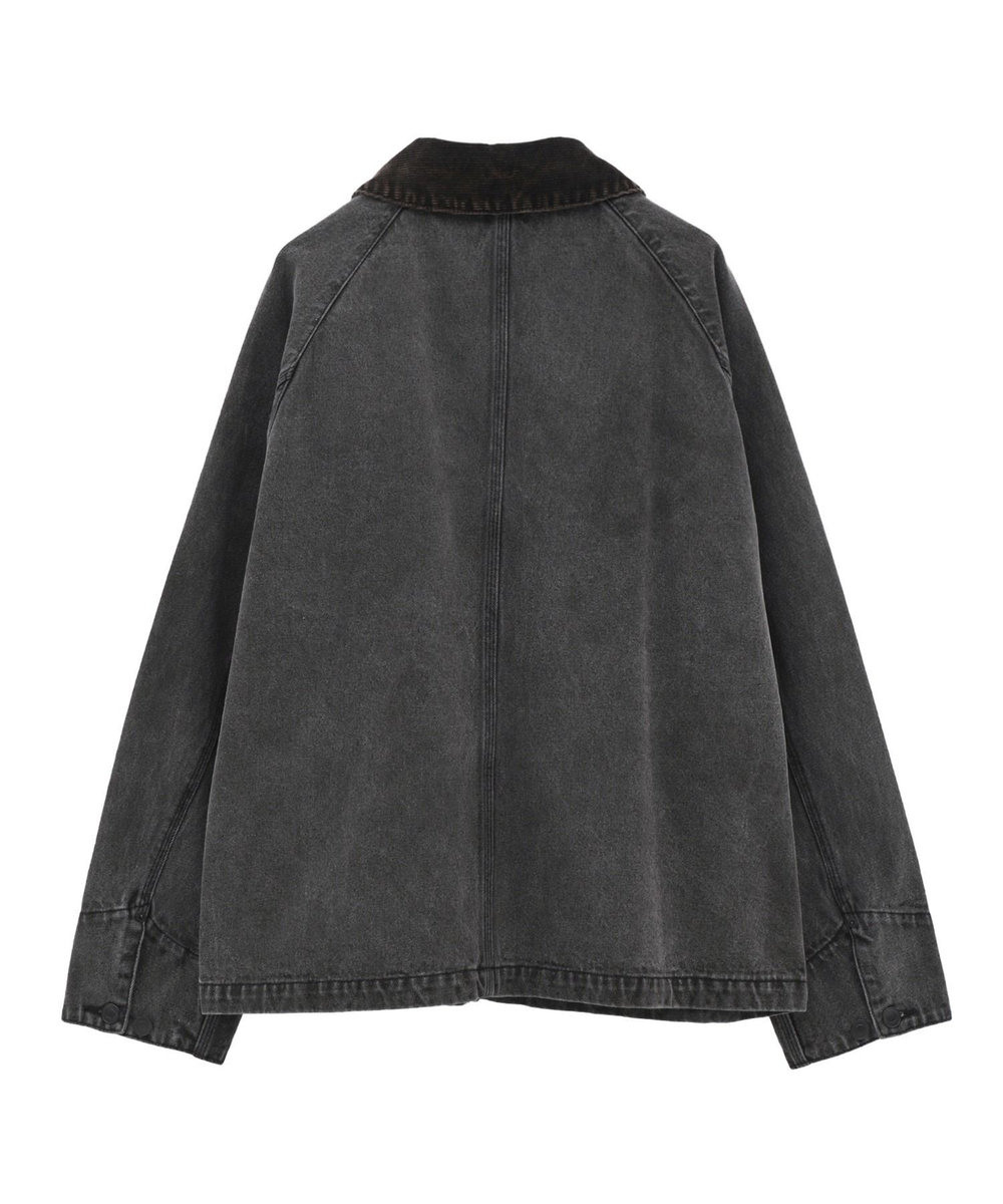 MEN'S BIGI デニムカバーオールジャケット ブラック