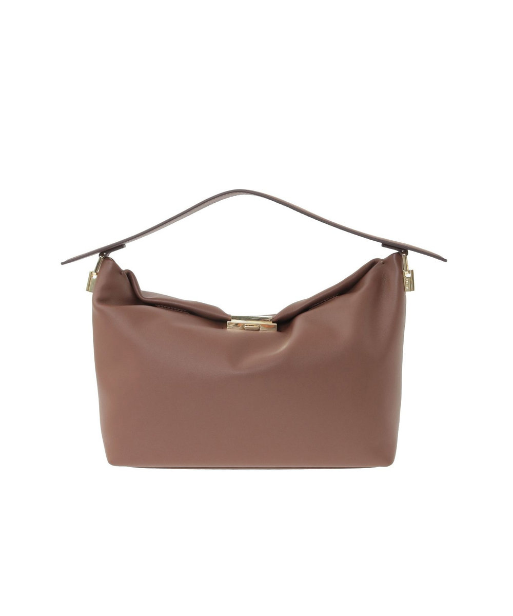 1er Arrondissement 【WEB限定】＜PUNTI（プンティ）＞“GRAFT-BOX"ハンドバッグ ブラウン