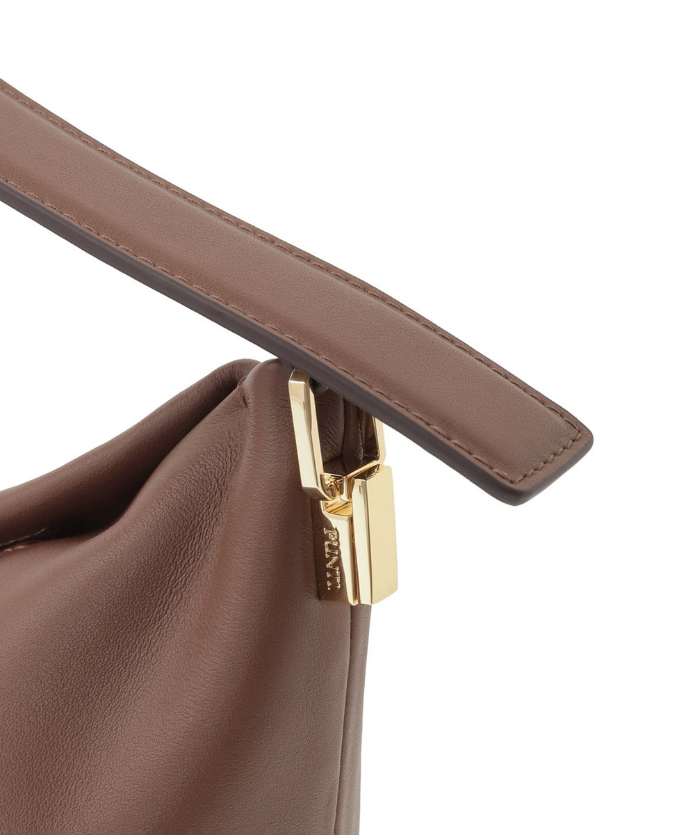 1er Arrondissement 【WEB限定】＜PUNTI（プンティ）＞“GRAFT-BOX"ハンドバッグ ブラウン