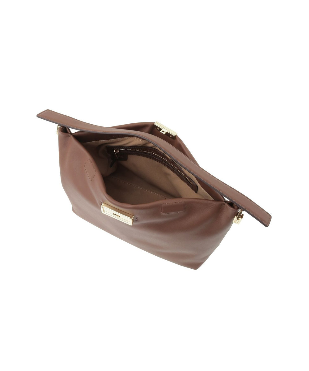 1er Arrondissement 【WEB限定】＜PUNTI（プンティ）＞“GRAFT-BOX"ハンドバッグ ブラウン