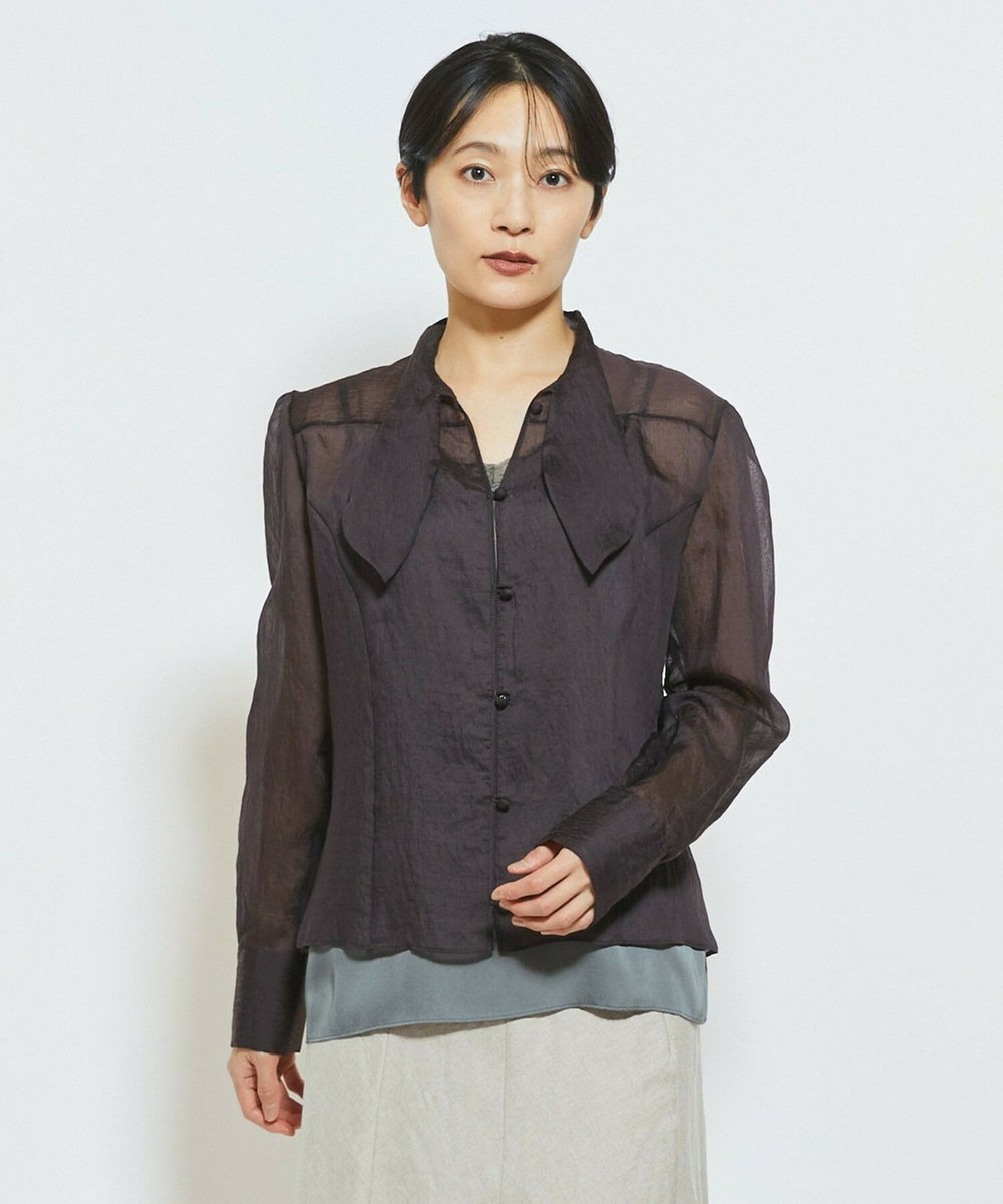 MOGA Collection MOGA Collection ソルベブラウス ダークブラウン