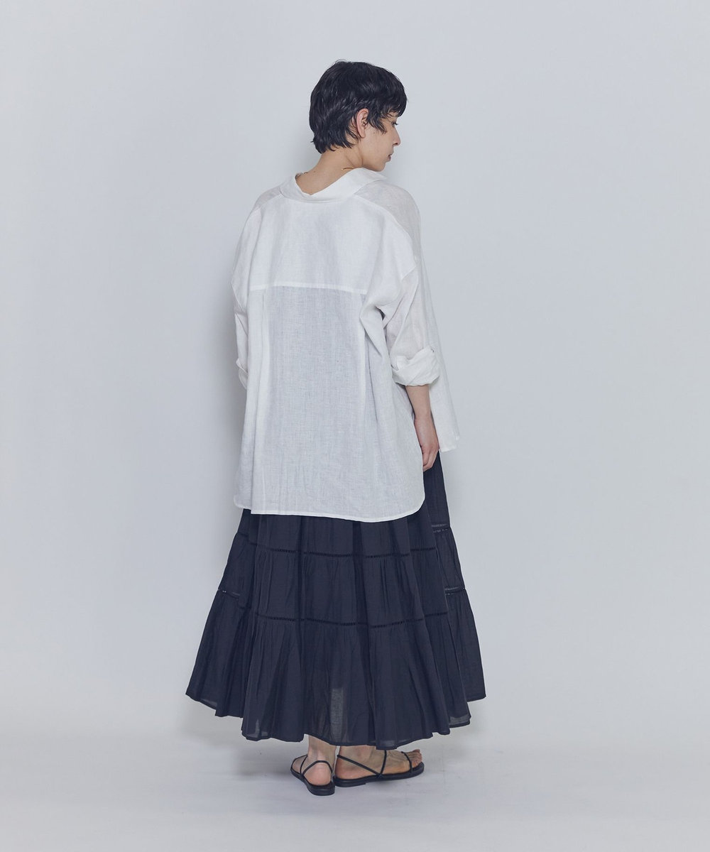1er Arrondissement 【WEB限定】＜normment（ノーメント）＞ティアードドレス ブラック