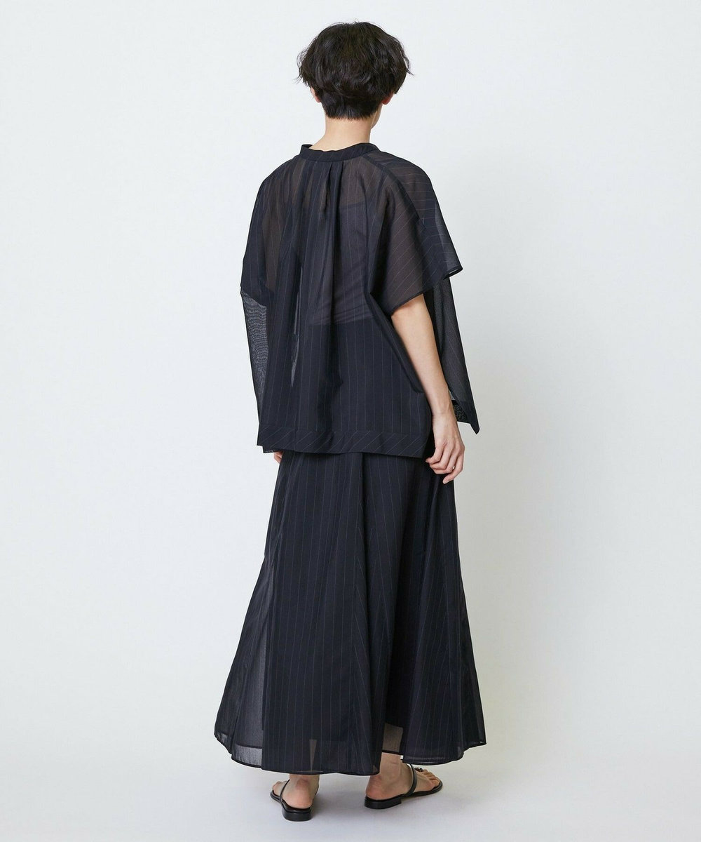 feerique feerique 強撚TCボイルシアーローンブラウス ブラック