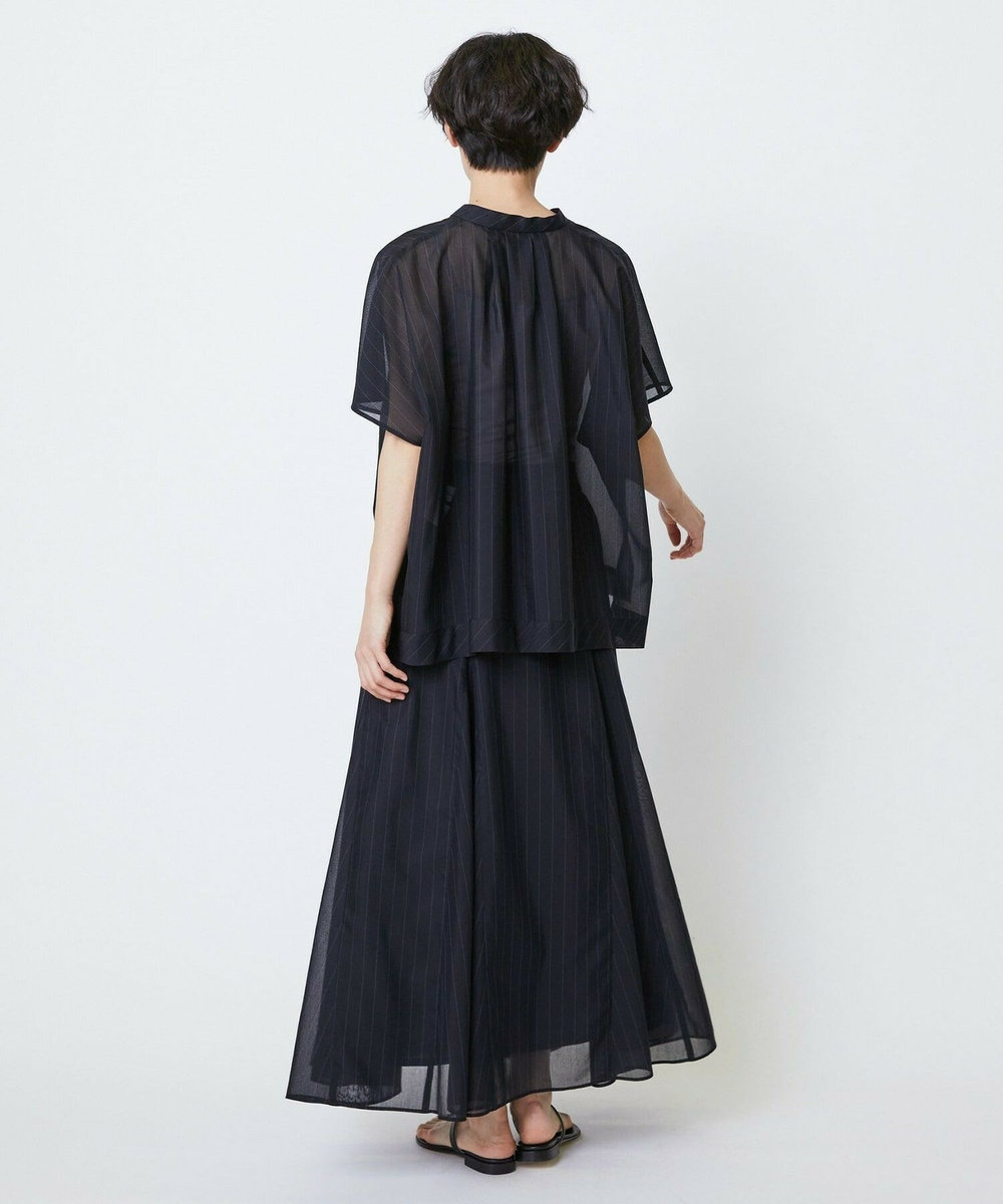 feerique feerique 強撚TCボイルシアーローンブラウス ブラック