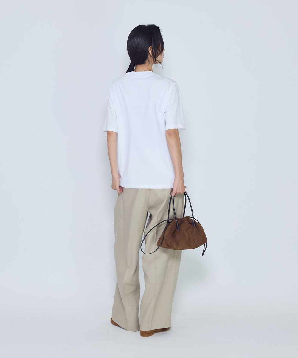 1er Arrondissement リネンペーパーへリンボングルカパンツ モカ