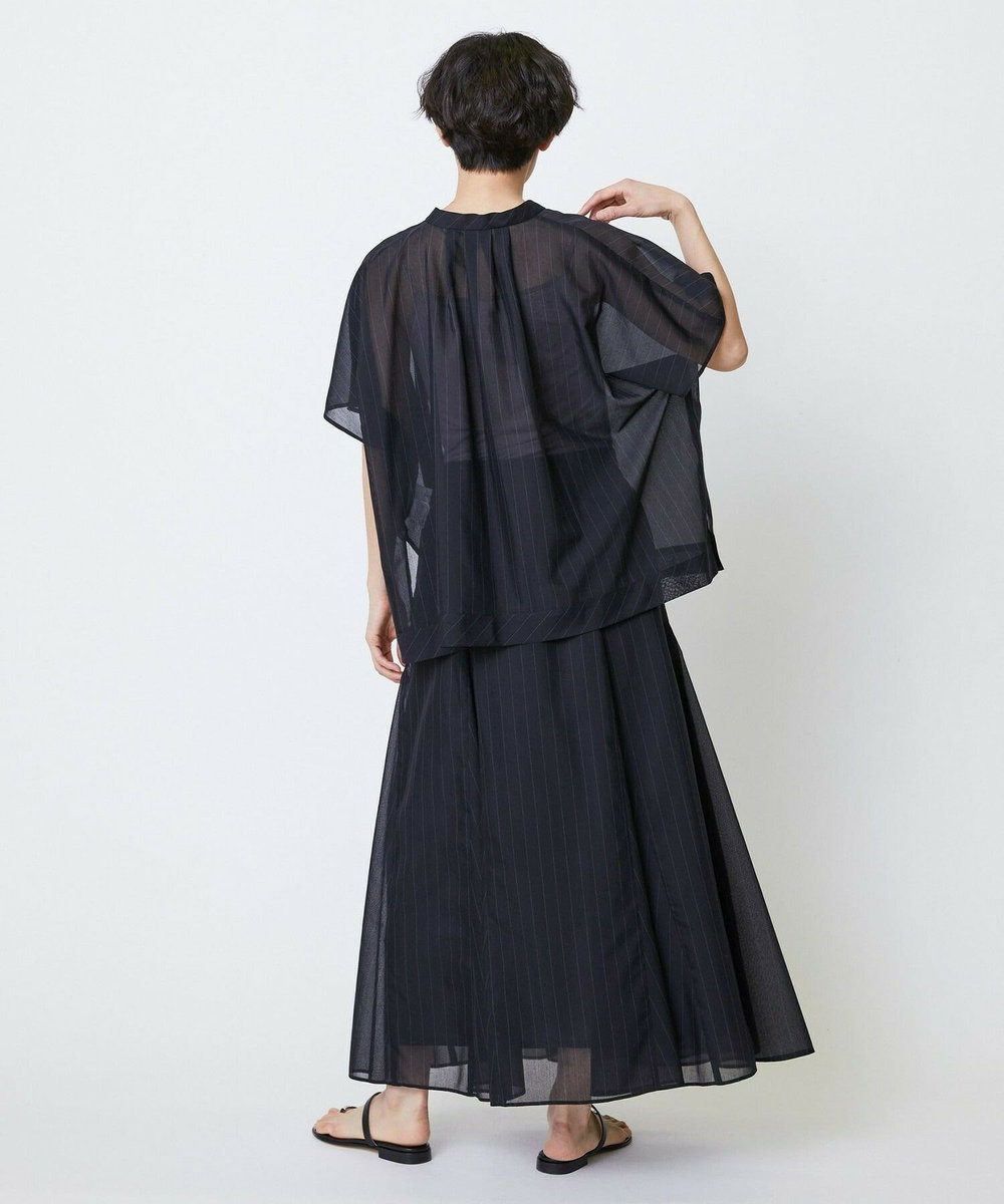 feerique feerique 強撚TCボイルシアーローンブラウス ブラック