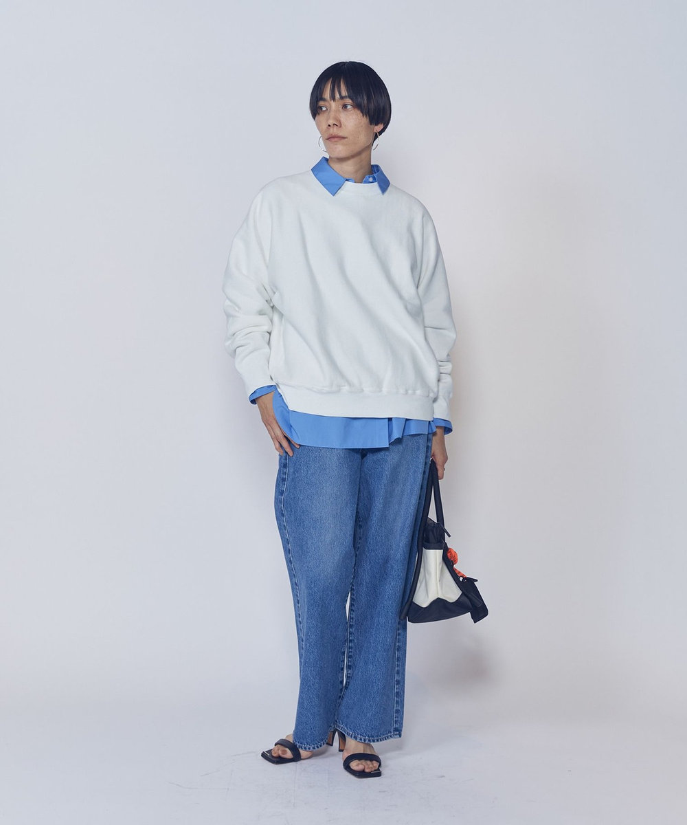 1er Arrondissement 【WEB限定】＜REMI RELIEF(レミ レリーフ)＞裏起毛スウェット オフホワイト