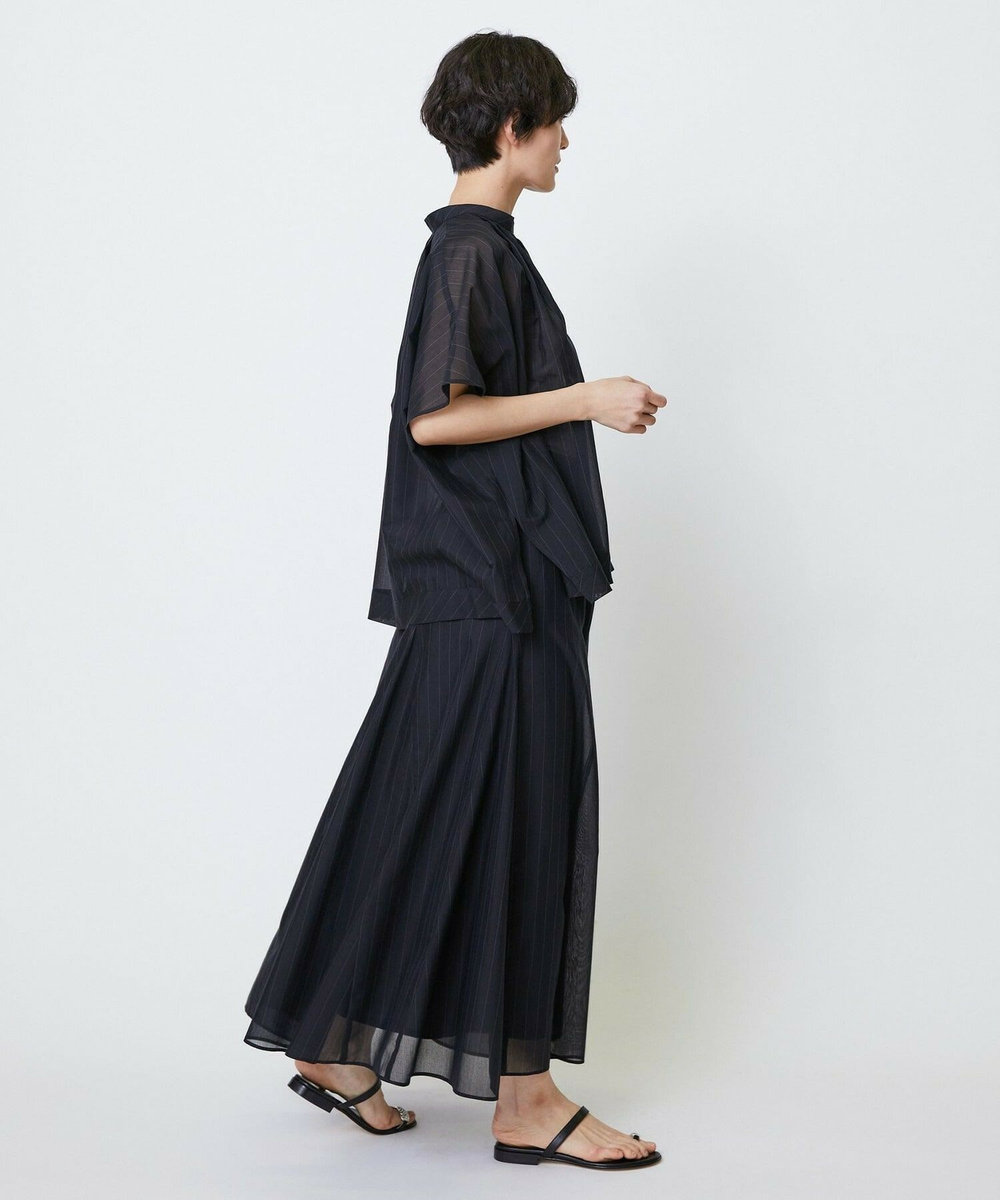 feerique feerique 強撚TCボイルシアーローンブラウス ブラック