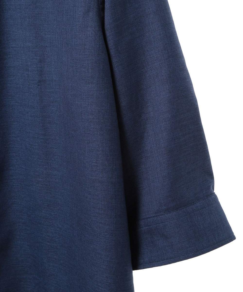 MEN'S BIGI オクシィジュエルストレッチ七分袖シャツ〈ストレッチ〉 ネイビー