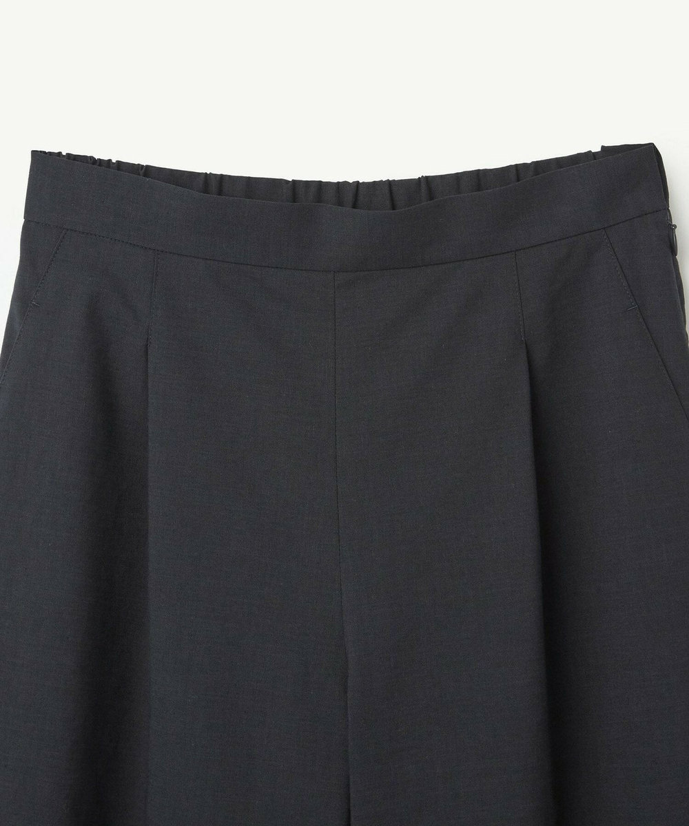 L'EQUIPE ［eclat 2026年5月号掲載商品］クリスピーリネンストレッチキュロットパンツ ネイビー