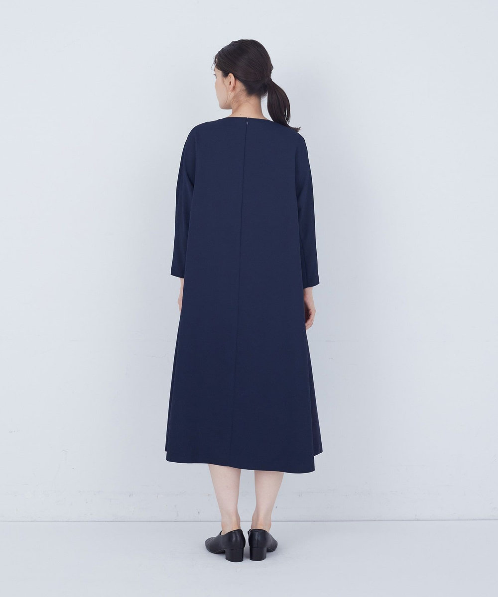 ADIEU TRISTESSE Aラインワンピース ネイビー