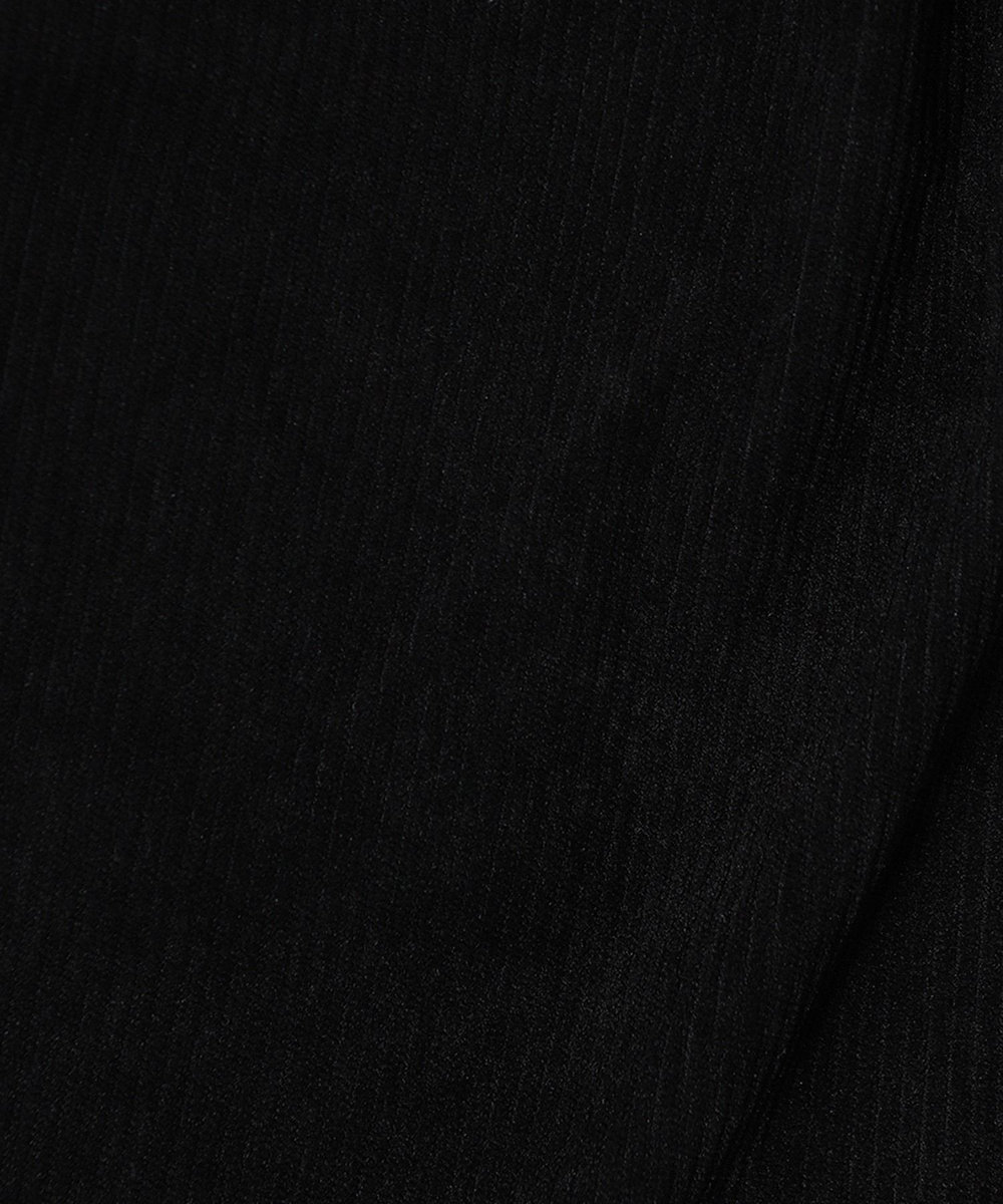 MEN'S BIGI サマーコーデュロイワイドハーフパンツ ブラック