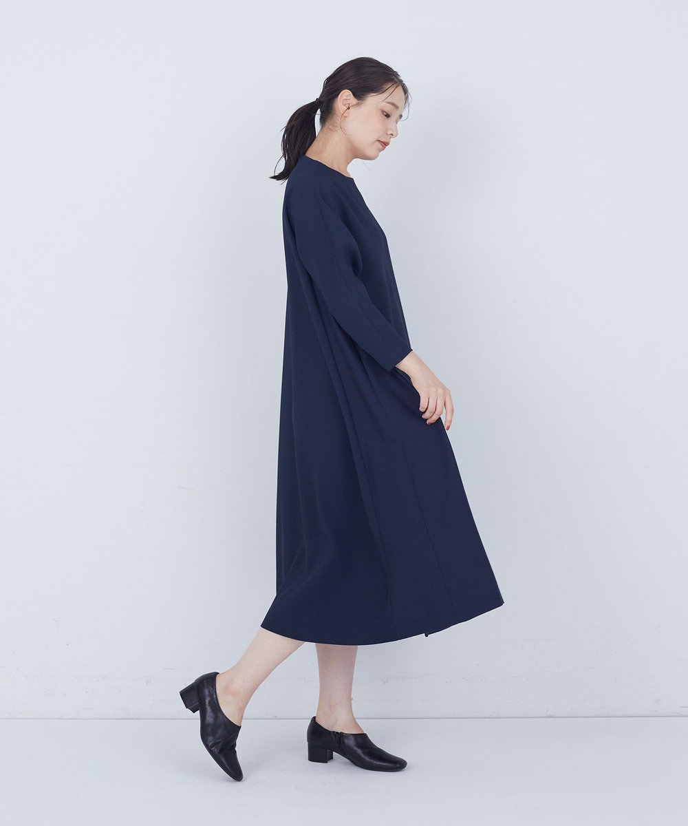 ADIEU TRISTESSE Aラインワンピース ネイビー