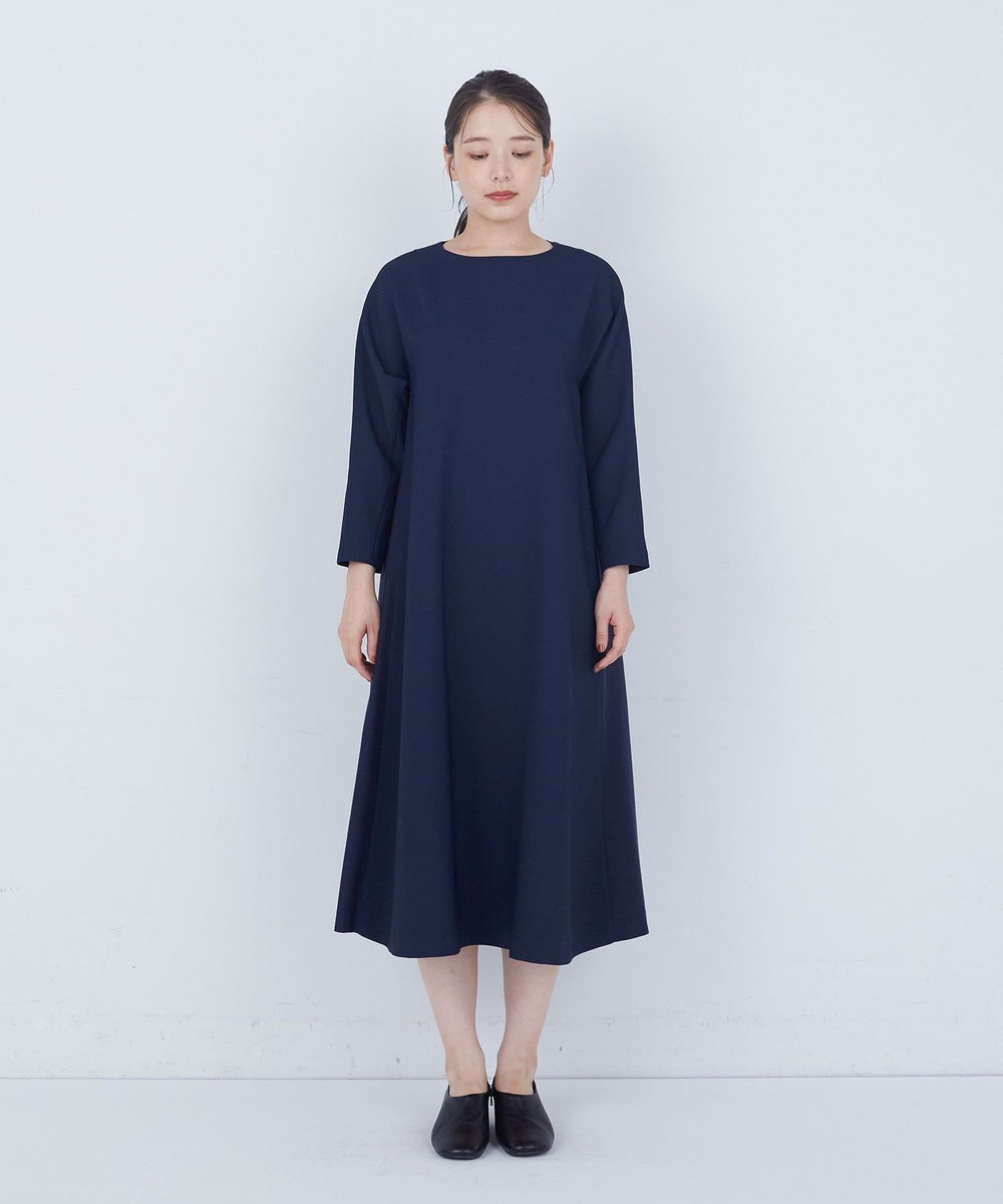 ADIEU TRISTESSE Aラインワンピース ネイビー
