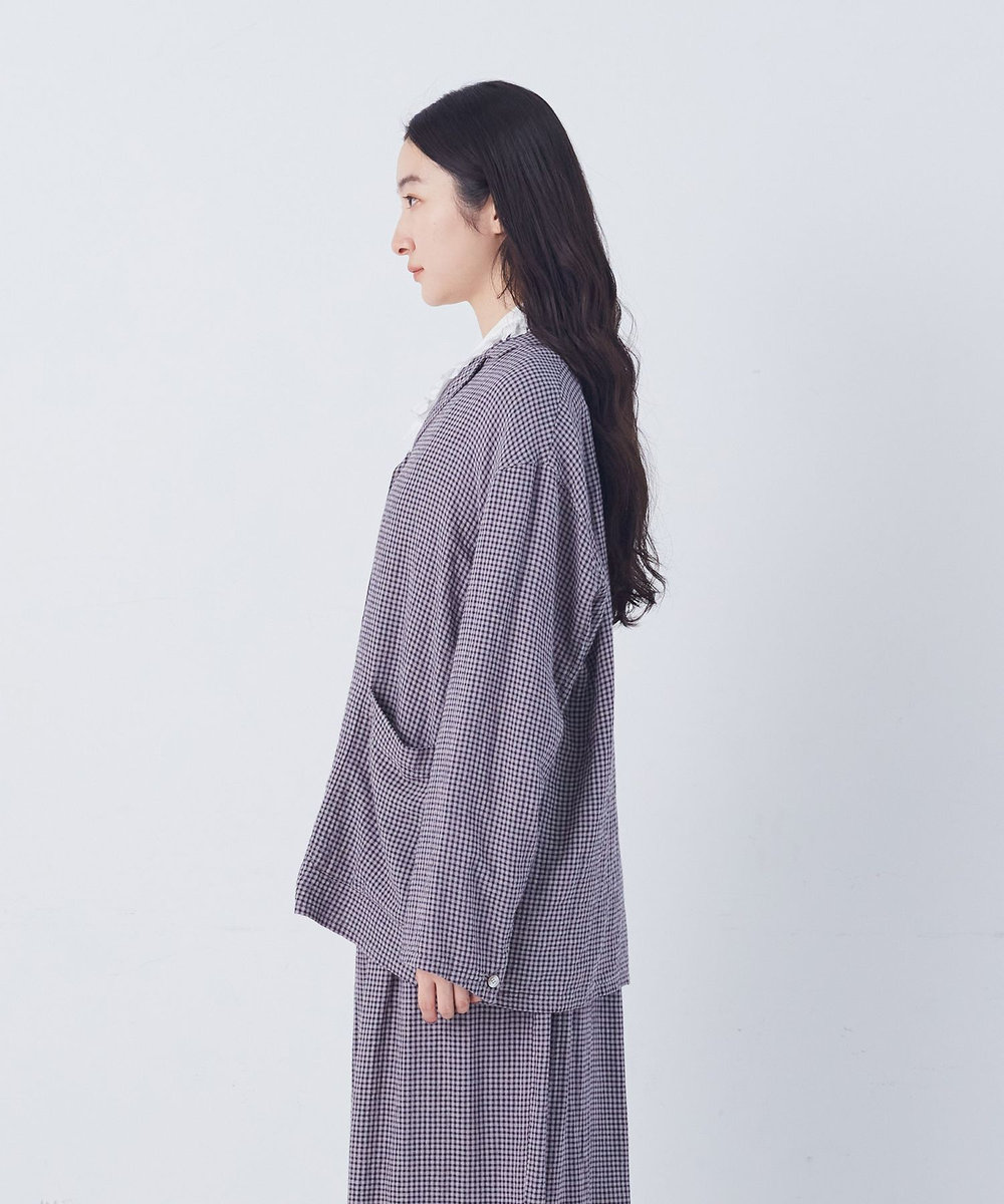 congés payés ADIEU TRISTESSE 【FAVE】シャーリングシャツジャケット グレー系その他