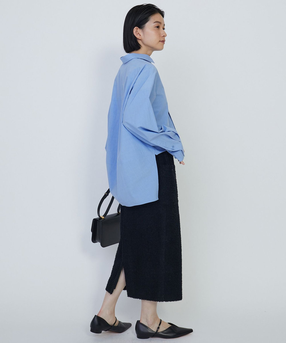 1er Arrondissement ＜COUTURE D'ADAM（クチュール ド アダム）＞パイルスカート ブラック