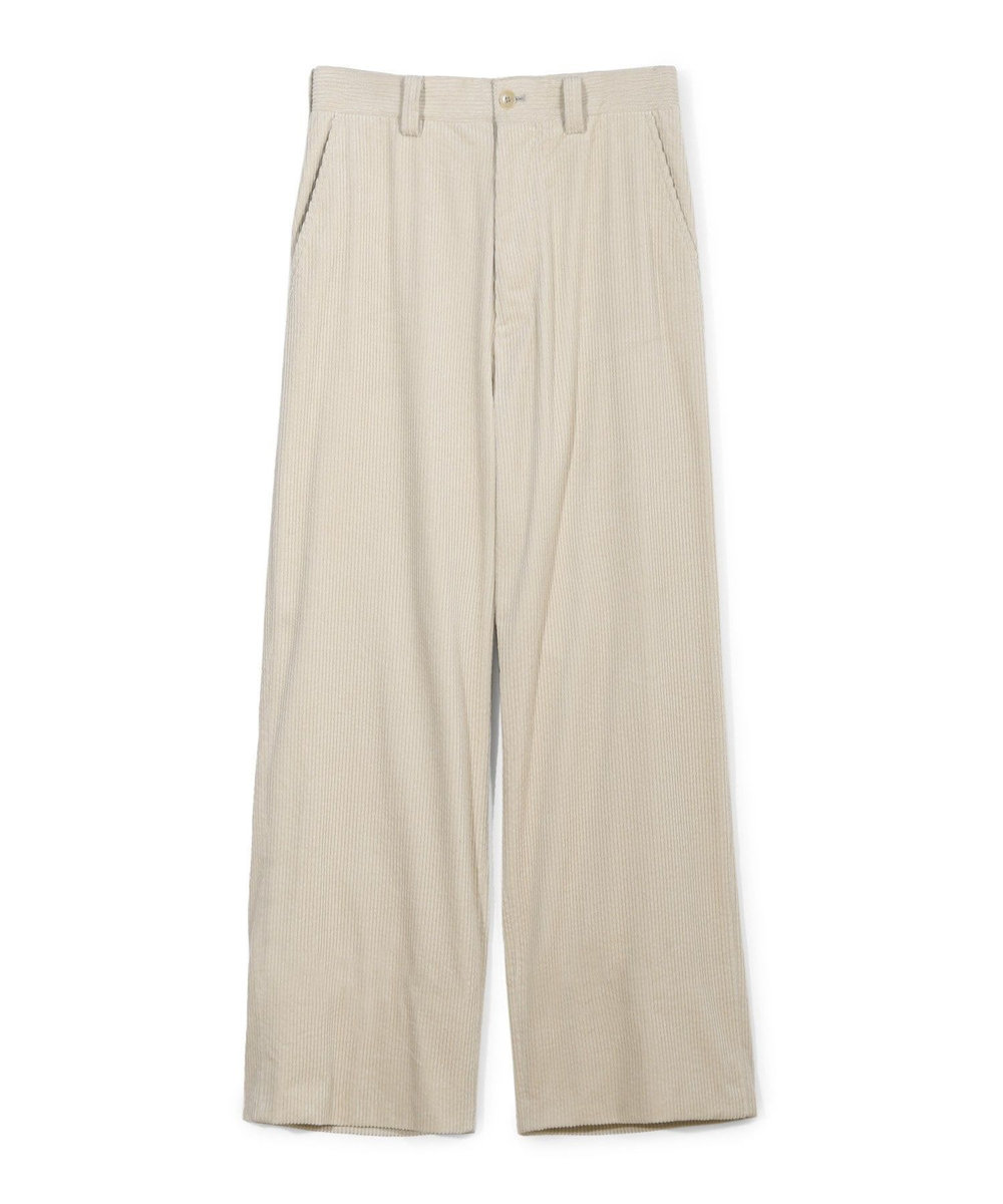 MEN'S BIGI 【50th Anniv . 菊池武夫】COTTON CORDUROY WIDE PANTS オフホワイト