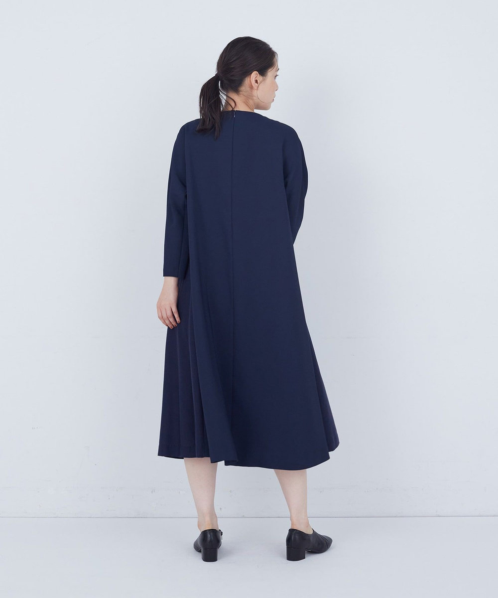 ADIEU TRISTESSE Aラインワンピース ネイビー
