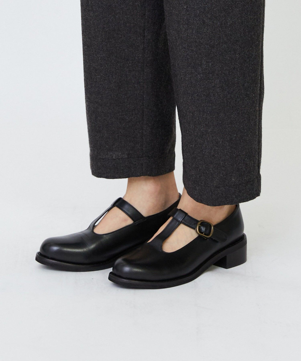 LOISIR エステルウールエターミンクロップドパンツ ブラウン